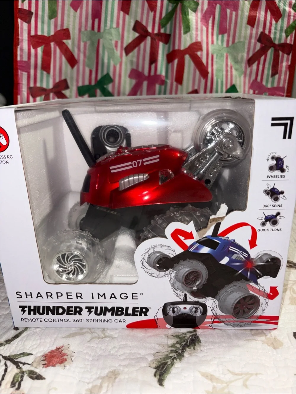 Sharper Image Thunder Tumbler RC Car Red